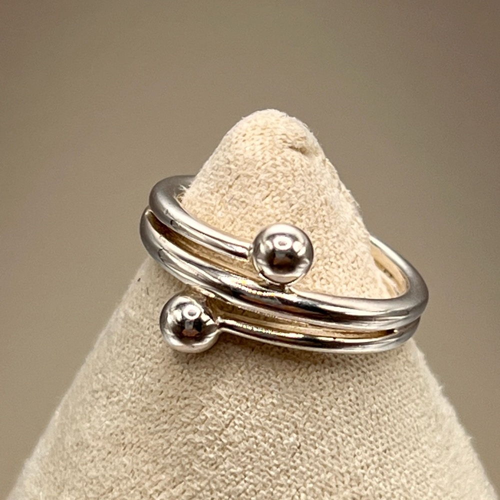 Two Piece Sterling Silver Stackable Rings - image 2